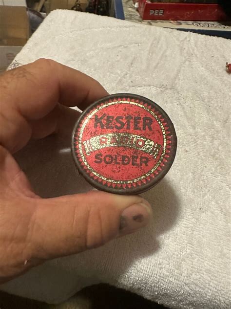 vintage kester solder kit in metal box|vintage kester solder for sale .